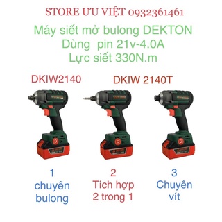 Body Thân máy đầu bulong , chuyên vít, 2in1 máy Dk-iw2140 chính hãng Dekton Giá tốt