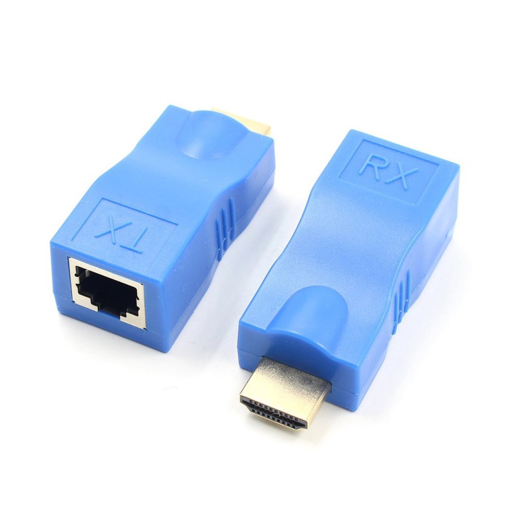 [New promo]HDMI-compatible Extender Transmitter TX/RX Adapter Ethernet LAN Without H P