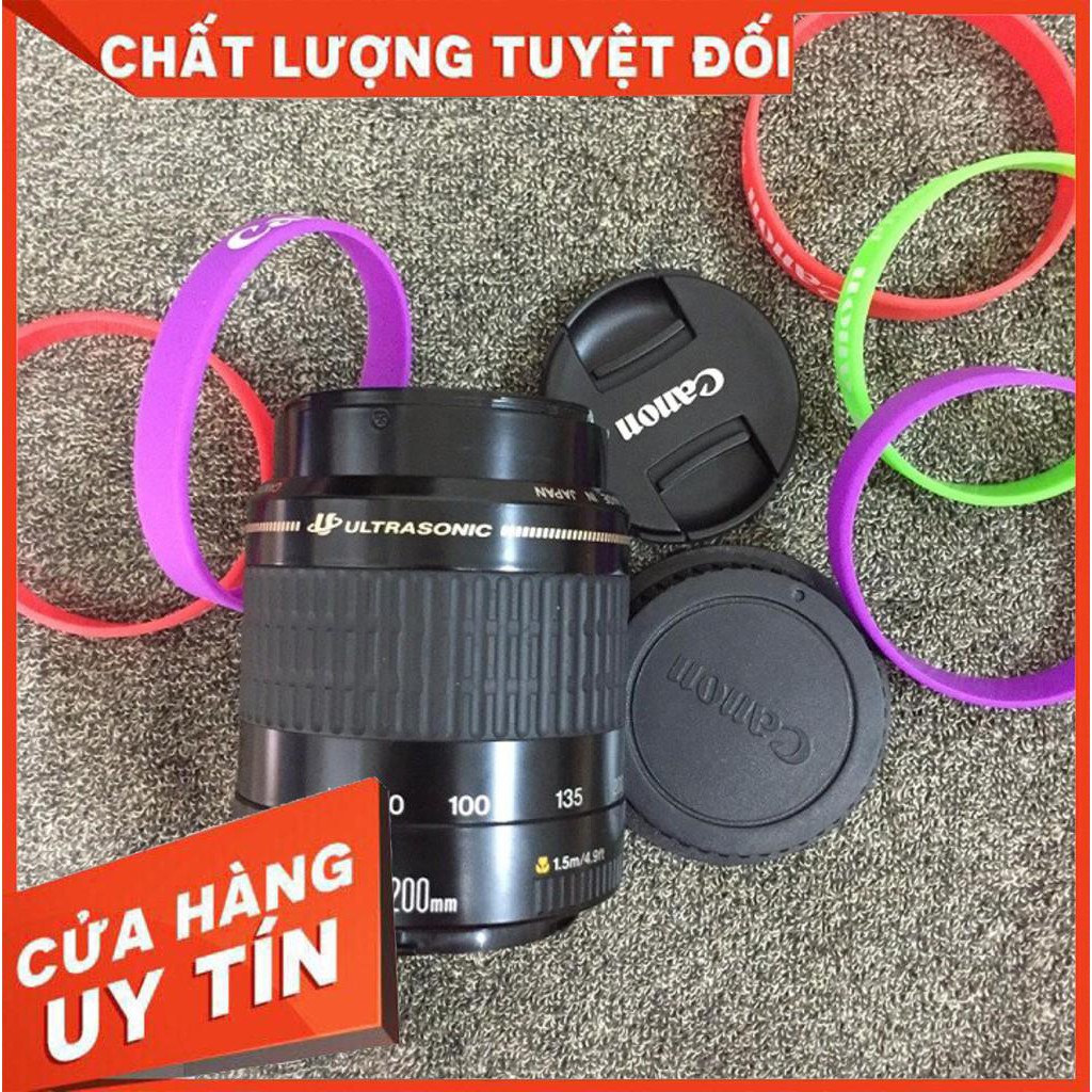 Ống kính canon EF 80-200 f4.5-5.6 gắn được cho canon Fullframe và crop