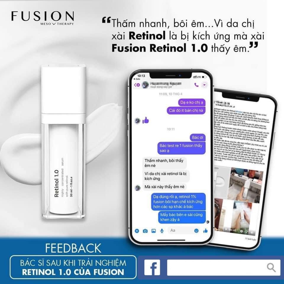 [HÀNG CÔNG TY] Kem Chống Lão Hóa Nám Tàn Nhang Đốm Nâu Fusion Retinol 1.0 Meso Therapy (30ml)