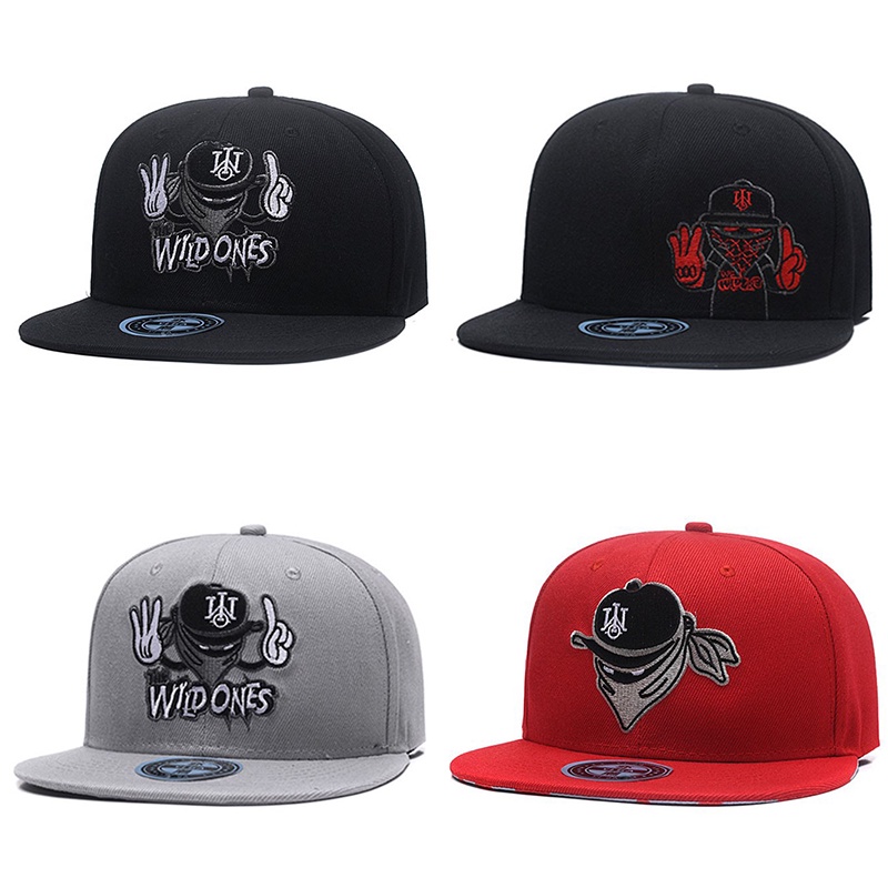 Mũ Lưỡi Trai Cotton Thêu Chữ Thời Trang