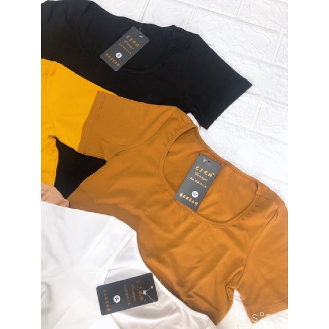 Áo phông cổ U vải zip | BigBuy360 - bigbuy360.vn