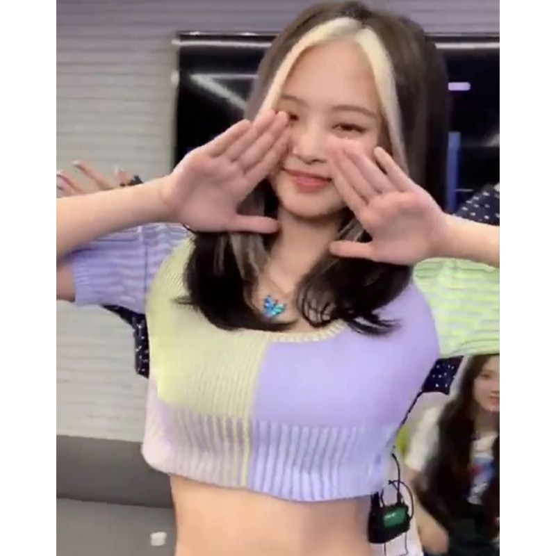 Áo Jennie BlackPink croptop style Hàn Quốc 🦄