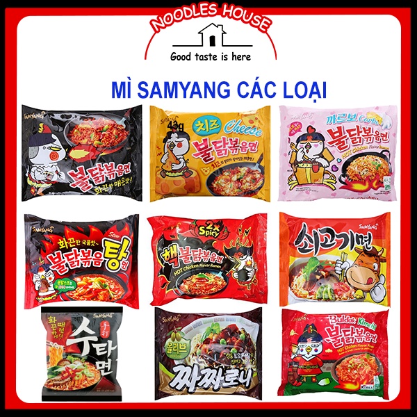 Đủ Vị Mì Cay Samyang Các Loại (lẻ và lốc)