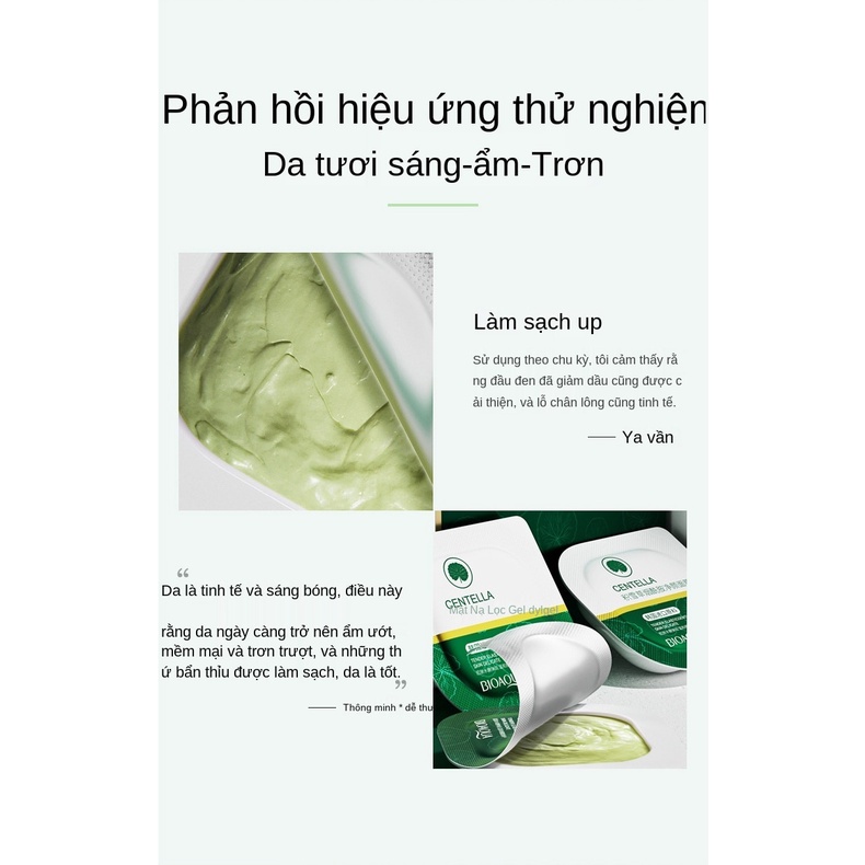 Set 8 mặt nạ dưỡng ẩm thu nhỏ lỗ chân lông làm sáng da BIOAOUA 7.5g