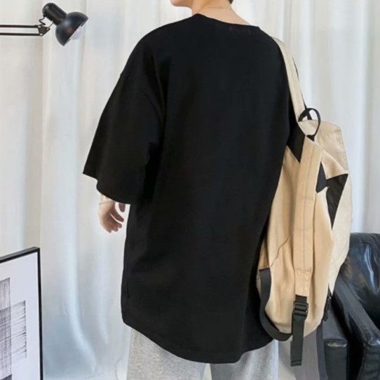 áo thun nam form rộng Chuẩn Form Trẻ Trung Áo thun nam cổ tròn cao cấp cotton màu Thời Trang Mẫu in khuôn mặt cười Áo phông nam