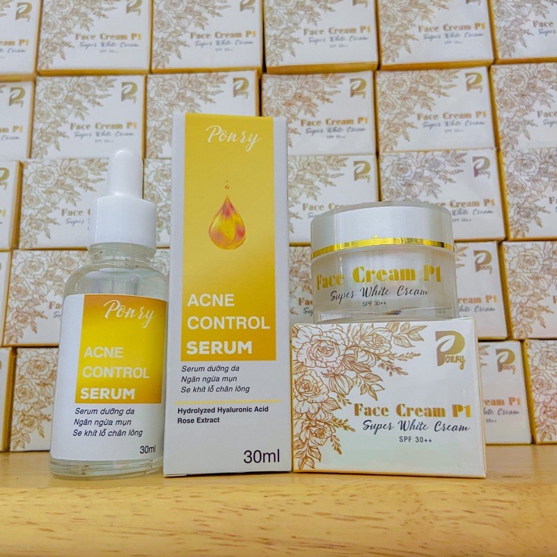 Combo Face & Serum P1 (Mẫu mới-Của Ponry)