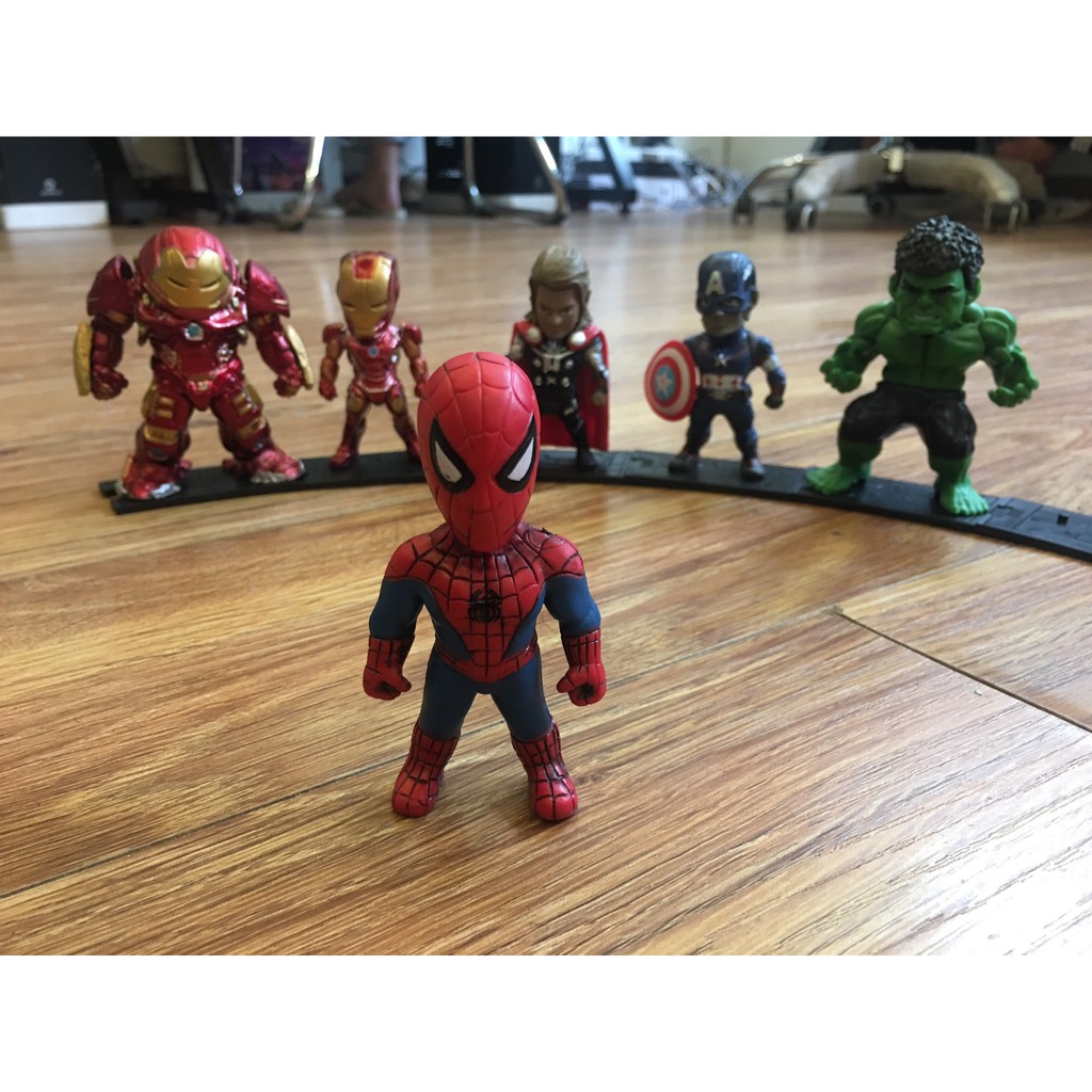 Bộ mô hình mini để bàn Marvel 6 nhân vật siêu anh hùng (có Hulkbuster siêu đẹp)