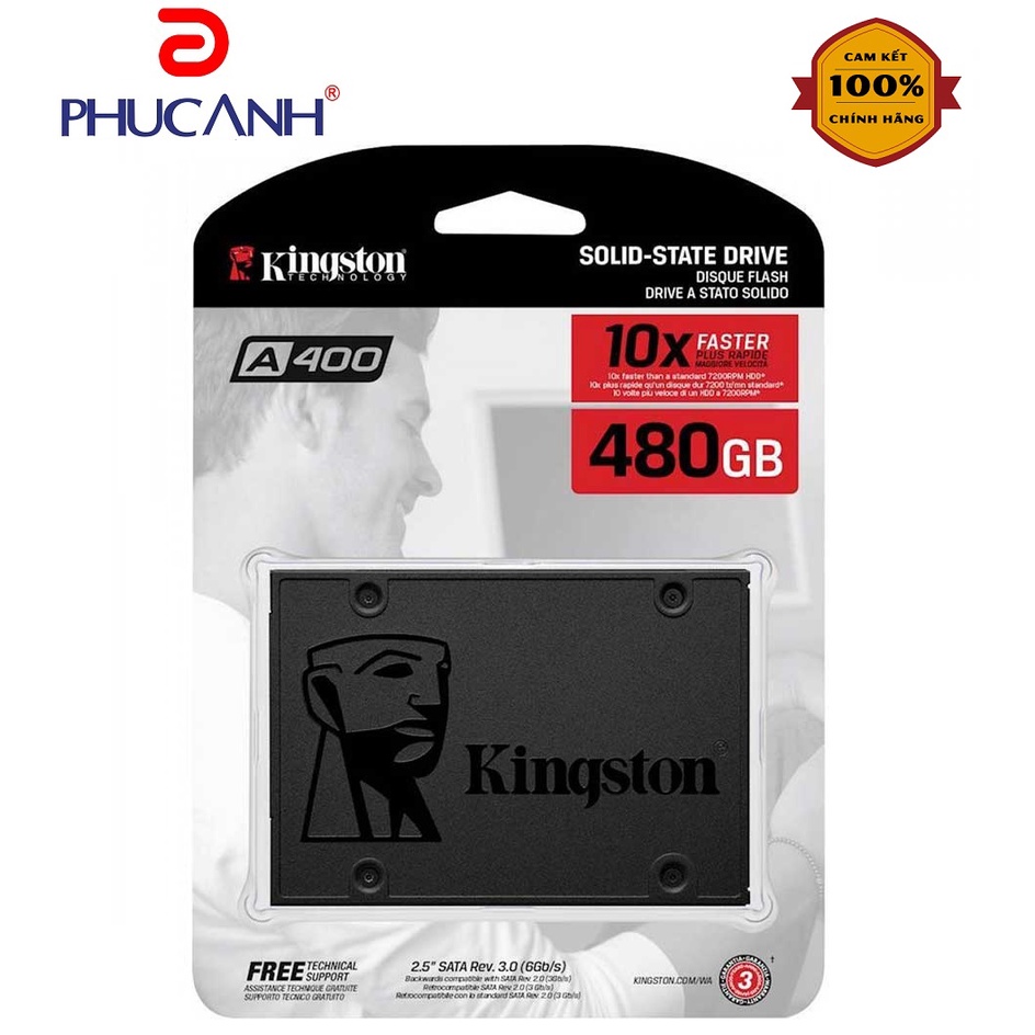 Ổ SSD Kingston SA400 480Gb 2.5" Sata3