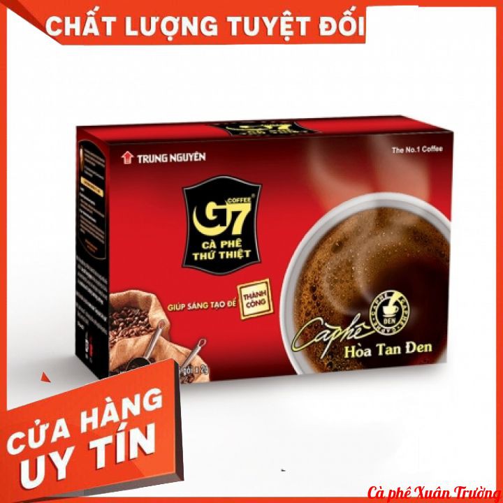 Cà phê G7 hòa tan đen Trung Nguyên - Hộp 15 gói x 2g | BigBuy360 - bigbuy360.vn