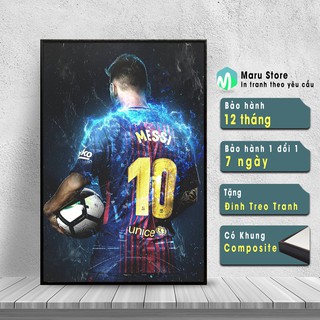 Tranh Treo Tường Messi Barcelona, Trang Trí Góc Gaming