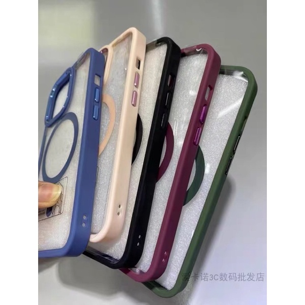 ốp cứng viền màu hỗ trợ sạc 14pro-max/14/14pro/14max/11/11pro-max