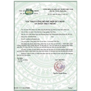 Curcumin Viện Hóa nguyên chất 95%