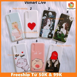 Ốp lưng In Hình Cute Nhựa Dẻo Cho Vsmart Live Ảnh Thật 100%