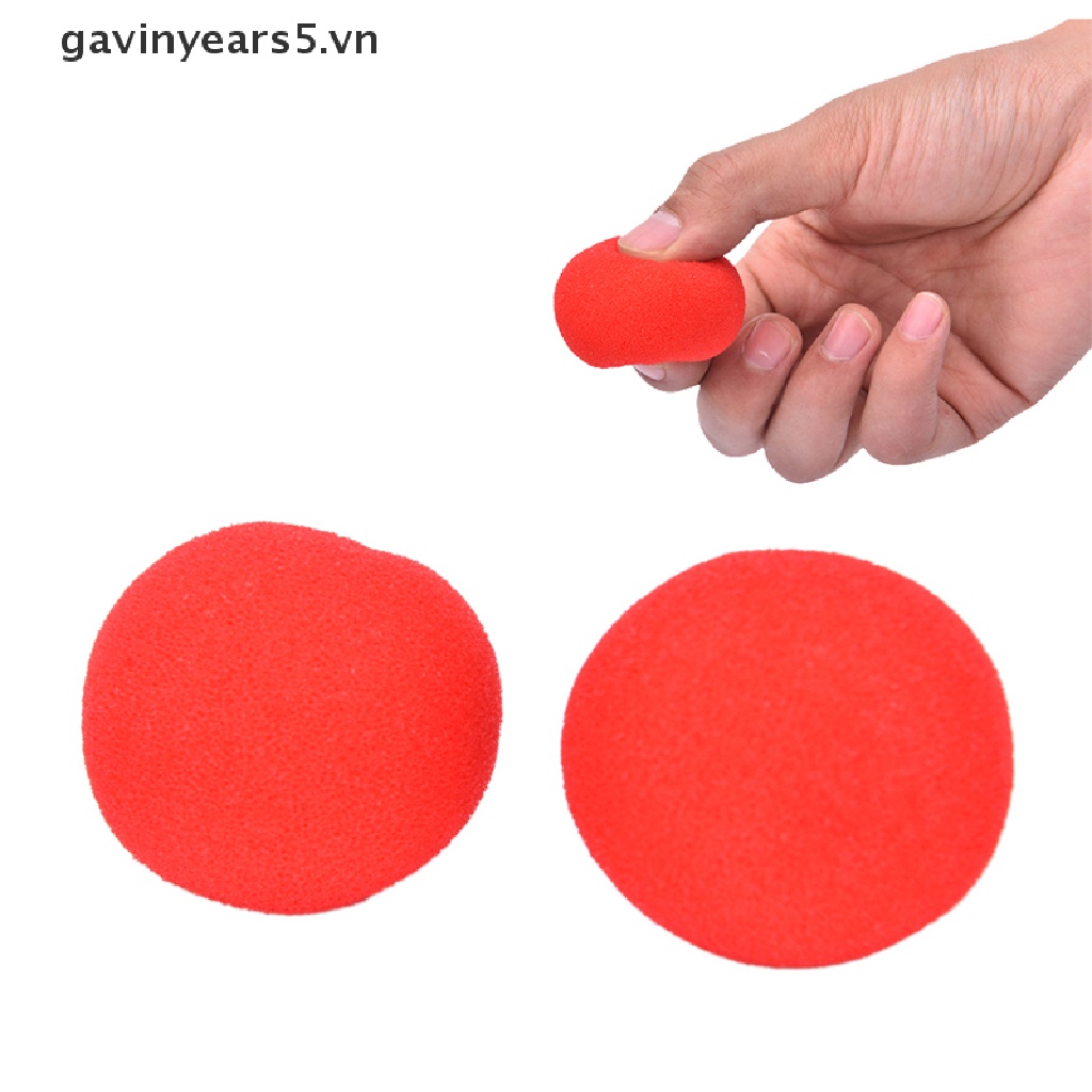 New 1 Pack 4.5cm Finger Magic Props Soft Red Sponge Ball Close Up Comedy Tricks