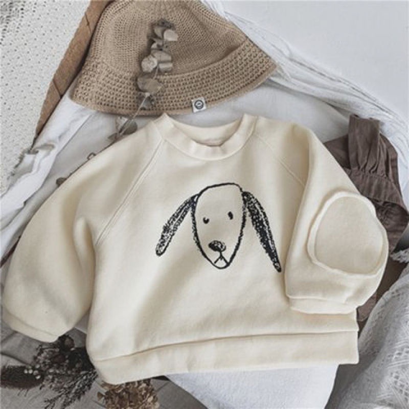 Áo khoác nỉ dày dặn mềm mại in họa tiết hoạt hình cho bé