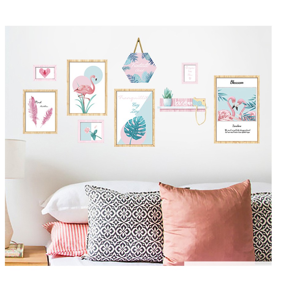 Decal trang trí tường Hồng Hạc