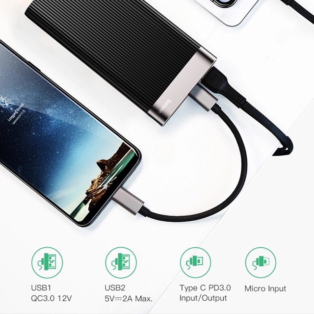 Pin sạc dự phòng 20.000mAh Baseus Parallel PD Power Bank