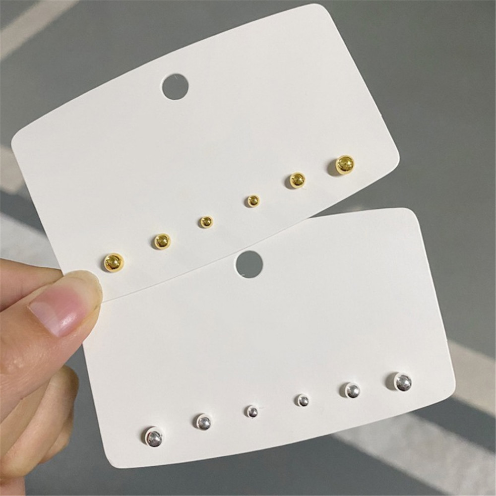 Bộ Bông Tai Nhỏ Mạ Bạc 925 Xinh Xắn Dành Cho Nữ