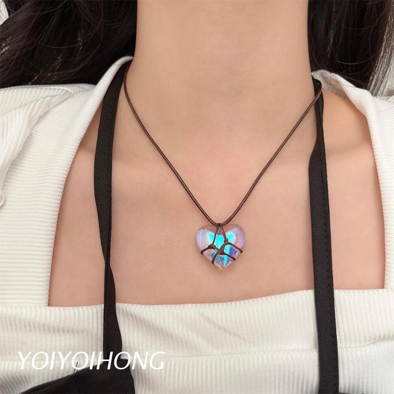 Vòng cổ Đính Đá Hình Lâu Đài Trái Tim Xinh Xắn Cho Nữ