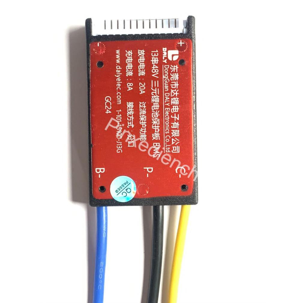 Bảng mạch bảo vệ pin 18650 Lithium Ion 3.7V BMS DALY 13S 48V-54,6V 20A chính hãng