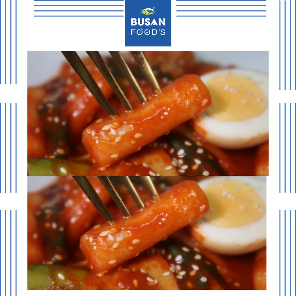 Bánh gạo hàn quốc tokbokki dày dai deo thơm nức mũi truyền thống 500gr