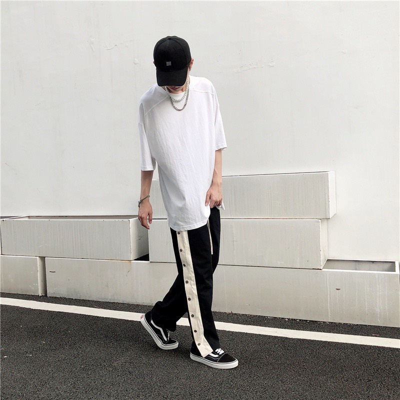 Quần Dài Nam Ống Rộng Thời Trang Âu Mỹ Cá Tính