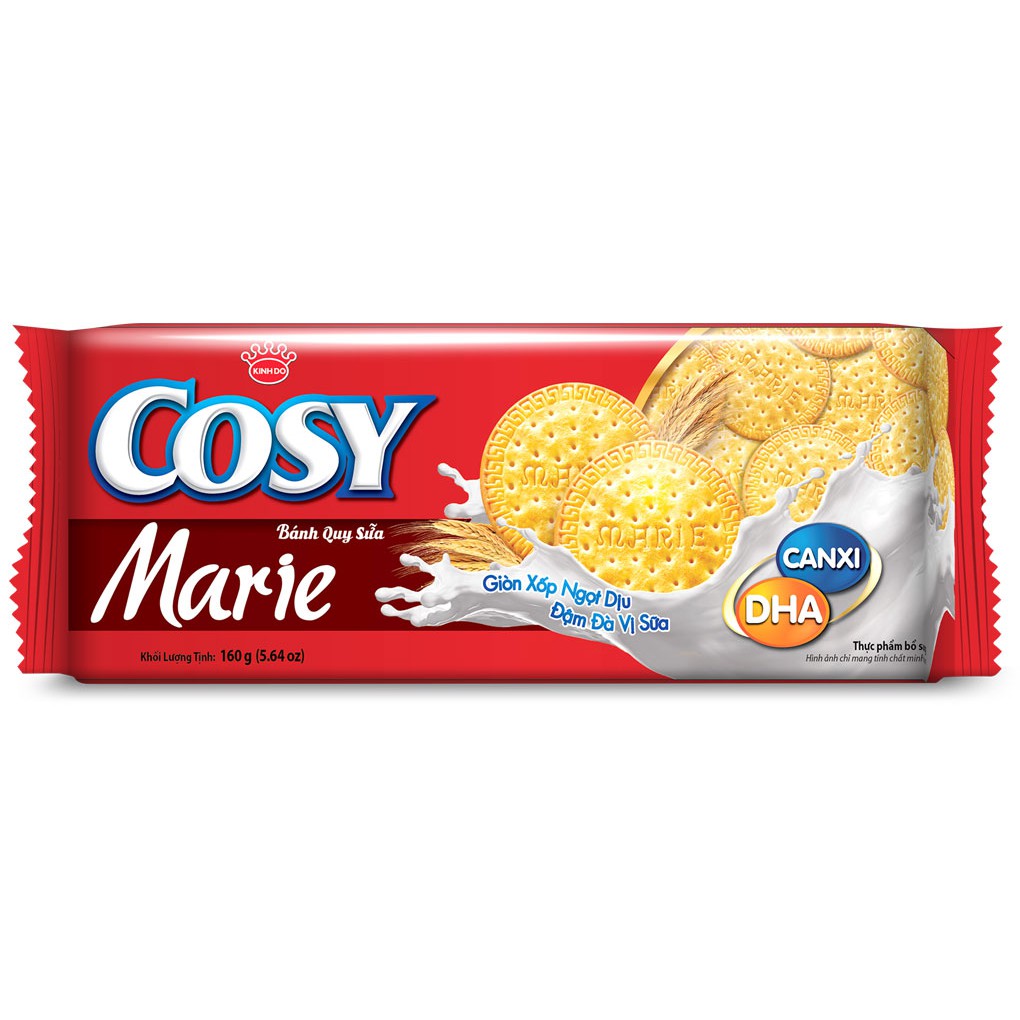 Bánh quy sữa Cosy gói 144g