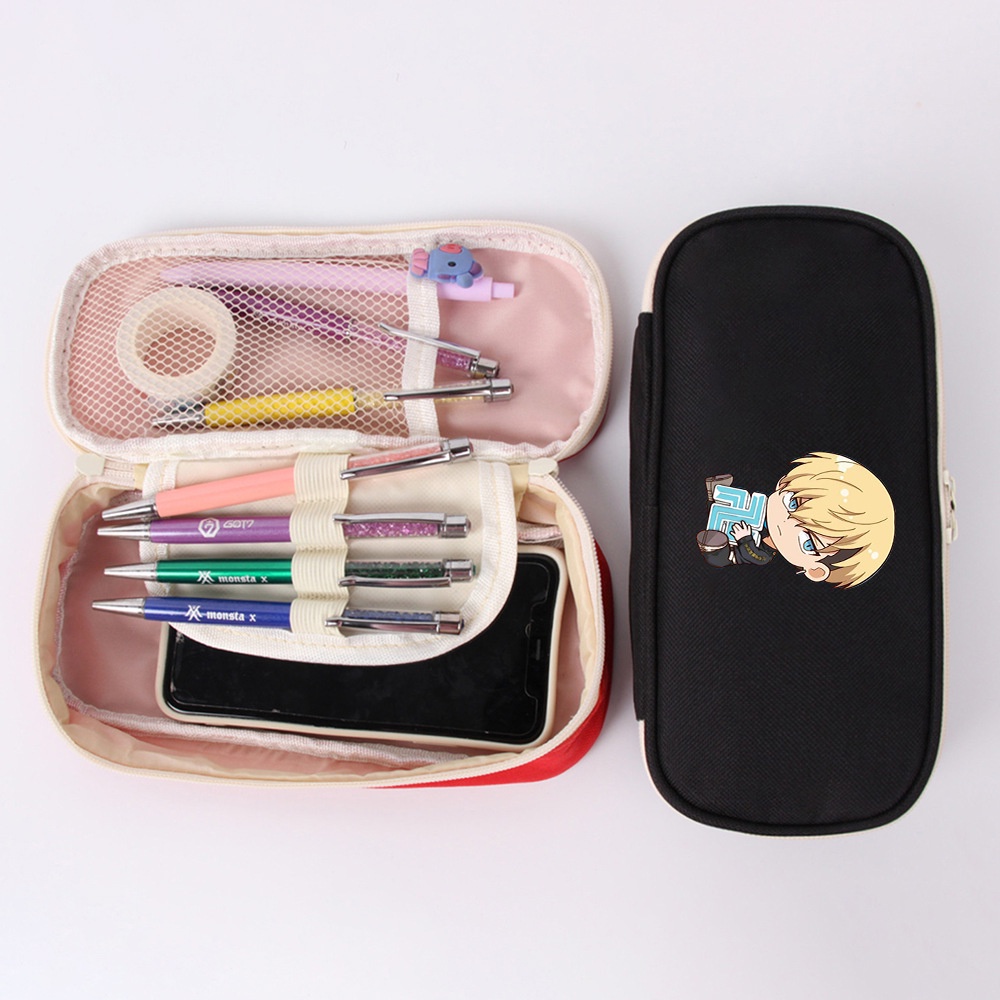 Túi Đựng Bút Vải Canvas Đa Năng In Hoạt Hình Tokyo Revenges Takemitchy Dễ Thương Cho Bé