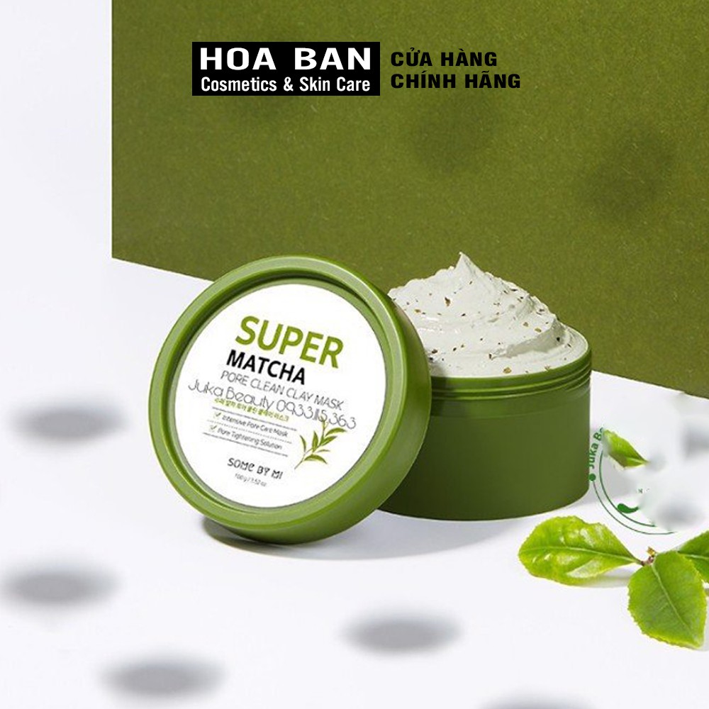 Mặt Nạ Đất Sét Giúp Se Khít Lỗ Chân Lông Some By Mi Super Matcha Pore Clean Clay Mask 100g