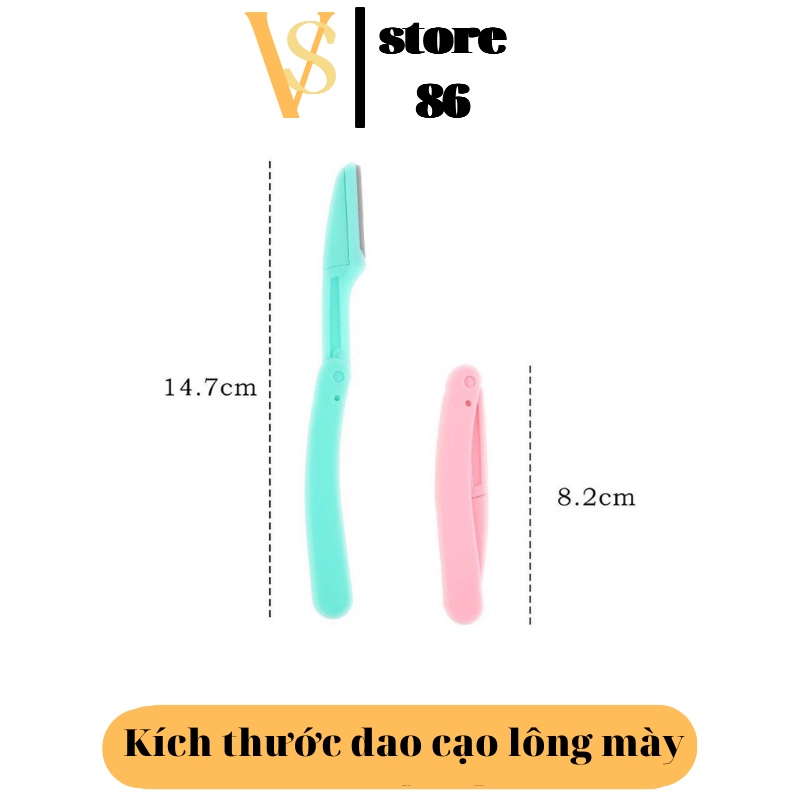 Set 3 Dao Cạo Lông Mày, Chân Mày, Tóc Mái Dành Cho Nữ