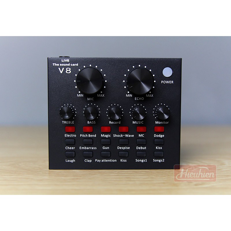 Bộ sound card V8 cao cấp chuyên dùng chuyển đổi và chỉnh sửa âm thanh, Sound card V8 chuyên dụng
