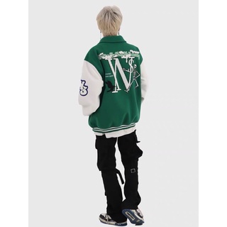[HÌNH THẬT CUỐI] Áo khoác bomber varsity jacket form rộng