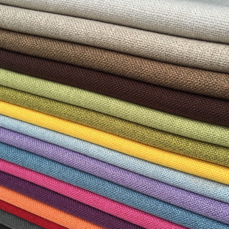 Tấm Vải Cotton Lanh Dày Dặn Màu Trơn Phủ Ghế Sofa Toàn Diện