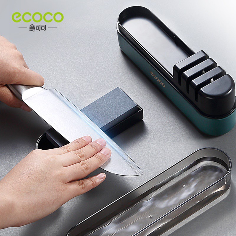 Dụng cụ mài dao ECOCO 4 ngăn tiện dụng cho nhà bếp