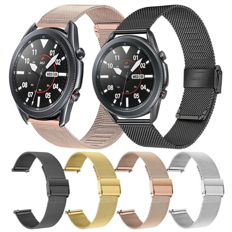 Dây đồng hồ thép lưới, dây mesh thời trang cao cấp dành cho galaxy watch 3 45mm /41mm