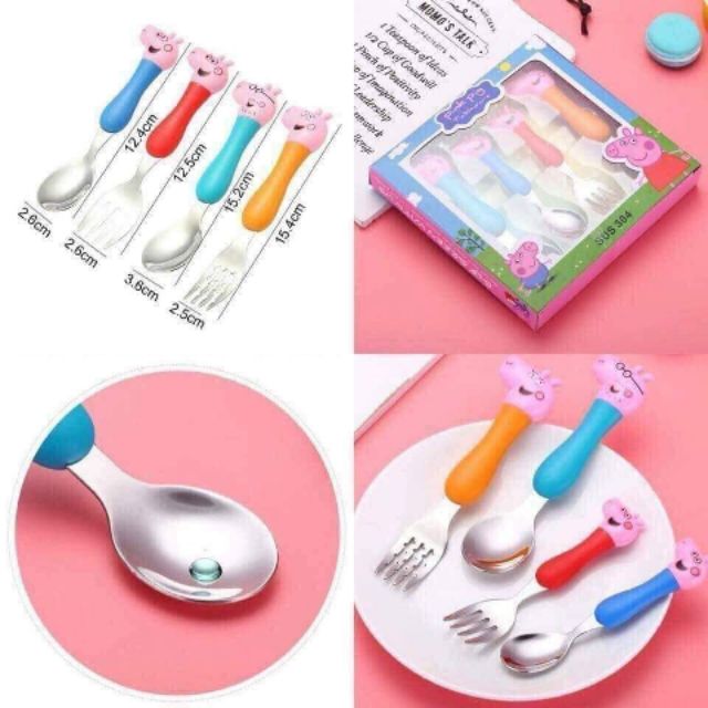 Bộ thìa dĩa Peppa Pig