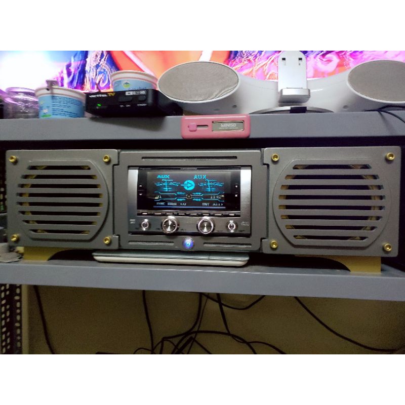 Máy phát nhạc CARROZERRLA PIONEER aux cd md loại 2 din lắp chung cho tất các hãng xe