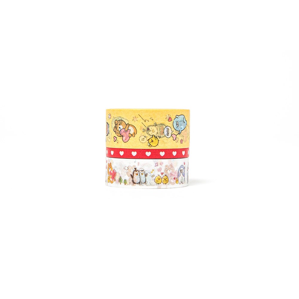 Set 3 Cuộn Băng Dán Giấy Trang Trí ARTBOX Hàn Quốc Họa Tiết Hoạt Hình Đáng Yêu