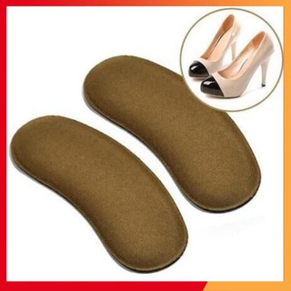 2 miếng dán gót giày miếng bọt biển vải đệm gót chân chống mài mòn êm gót 21168