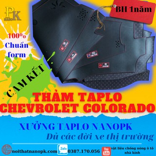 [XƯỞNG MAY TAPLO PK ]THẢM CHỐNG NÓNG TAPLO NHUNG MỊN 3 LỚP XE CHEVROLET COLORADO– CHUẨN FORM