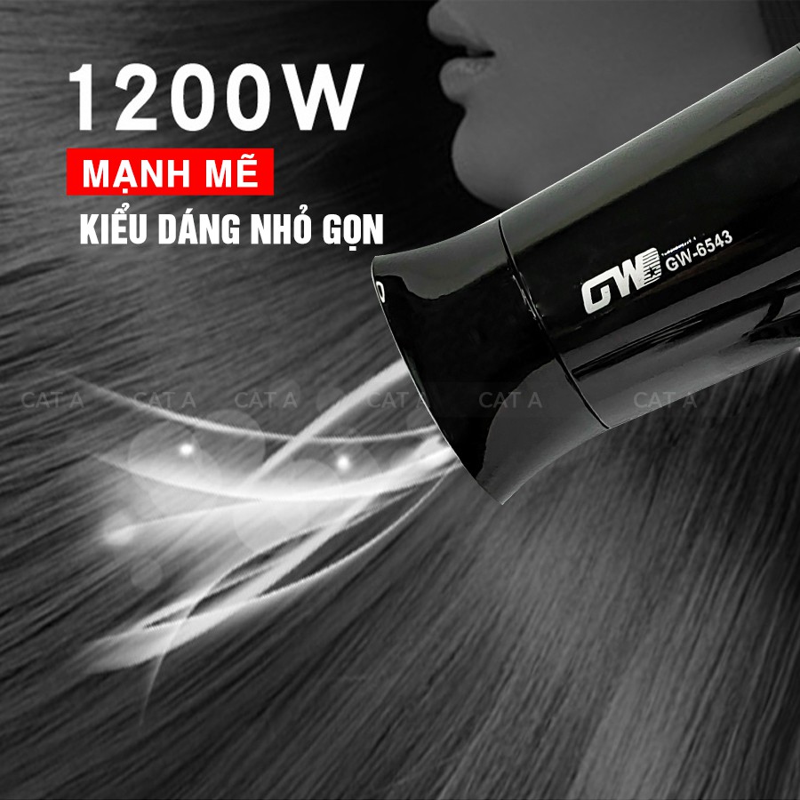 Máy sấy tóc GW6543 tạo kiểu Công suất 1200W - An toàn cho tóc