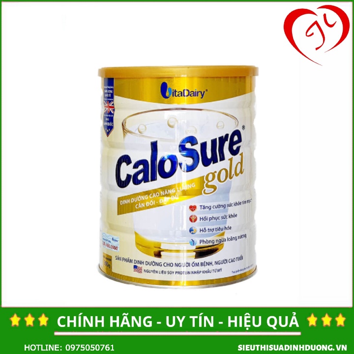 [CHÍNH HÃNG] Sữa Calosure Gold hộp 900g (Date 2023)