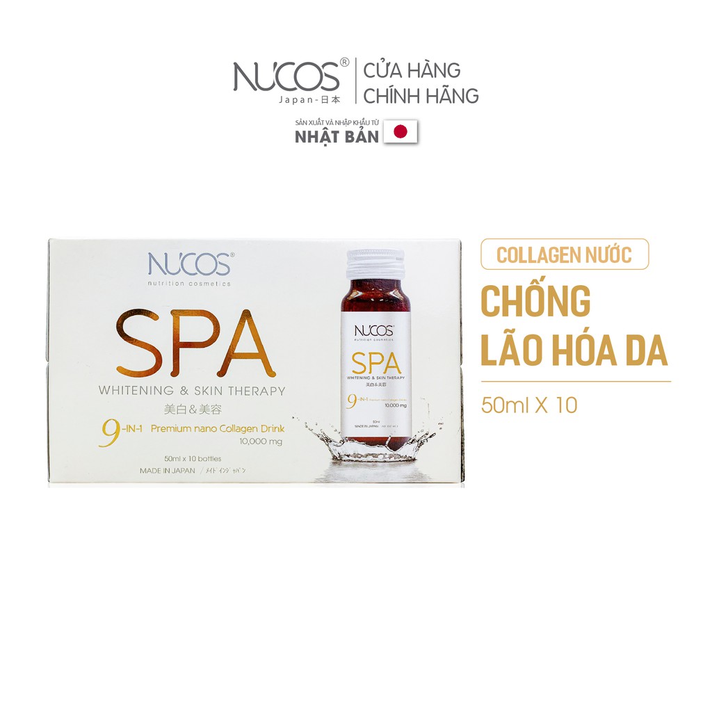 Collagen chống lão hoá căng bóng da Nucos Spa 10000 50ml x 10 chai | BigBuy360 - bigbuy360.vn