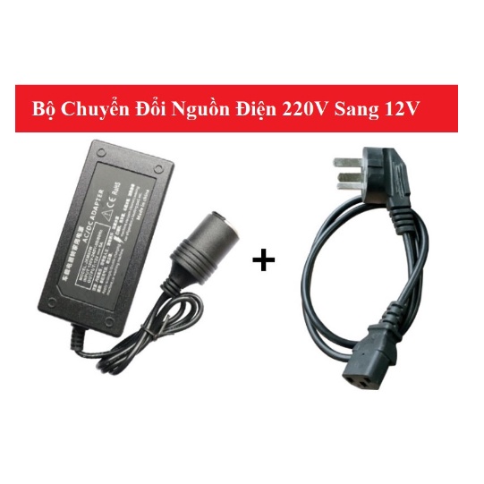 Bộ Chuyển Nguồn Điện Từ 220V Sang tẩu 12V - Chip IC bảo vệ tiết kiệm điện