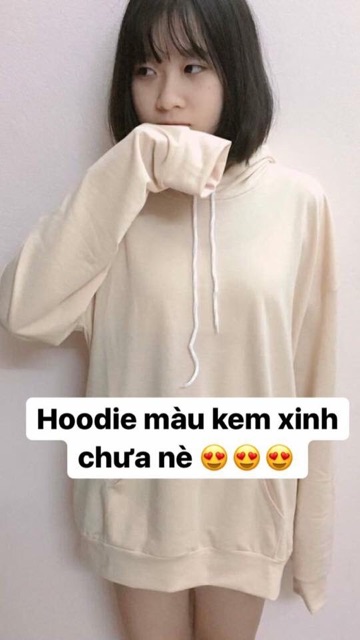 Hoodie trơn basic