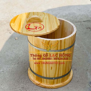 Thùng gỗ Đựng Gạo 30kg