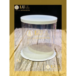 Hộp mica 22*24 đựng hoa giỏ quà, oản, nước ngọt, bánh, đồ trang trí lễ Tết Noel | LU