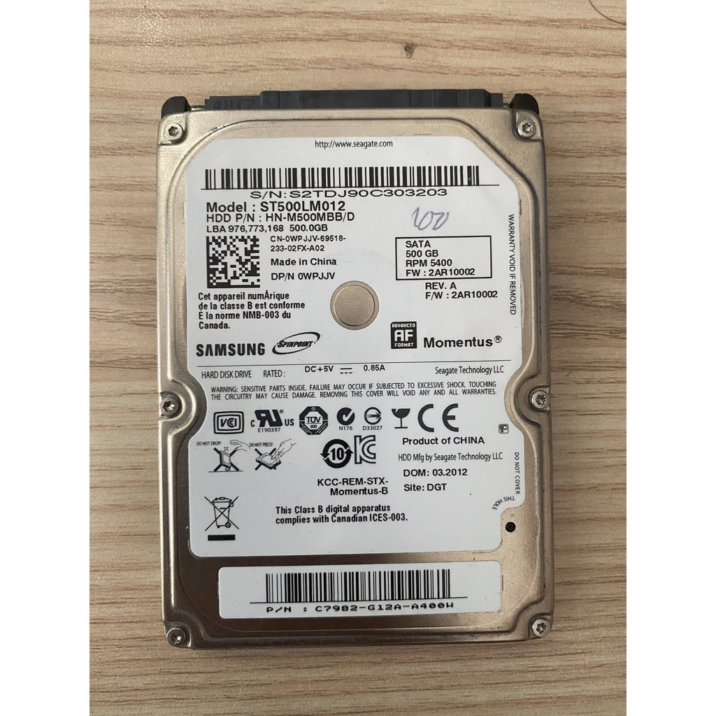 Ổ cứng HDD laptop 2.5" 1Tb 500gb 320gb 250gb Bảo hành 24 tháng