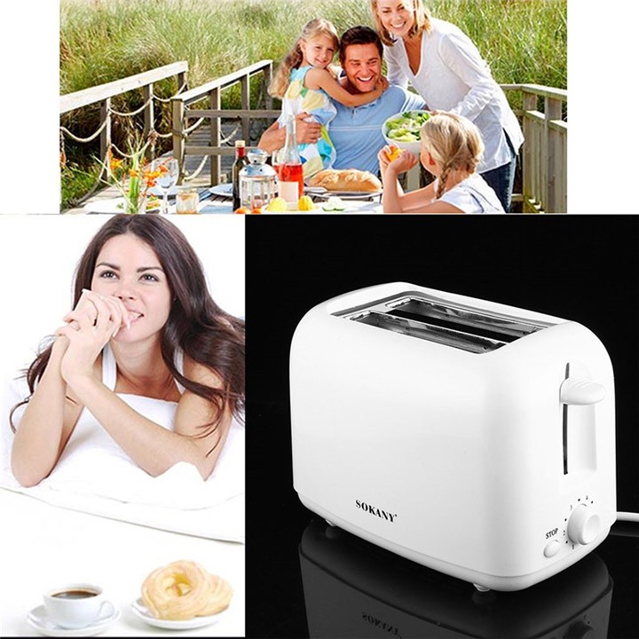 [Mã ELHADEV giảm 4% đơn 300K] Lò nướng bánh, máy nướng bánh SOKANY trắng 700W có 6 nấc làm bánh [ BẢO HÀNH 1 NĂM ]